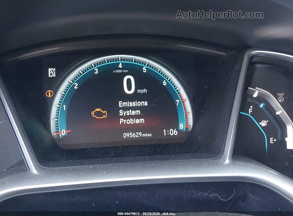2HGFC2F74JH527801 2018 HONDA CIVIC Silver Vista de los asientos traseros