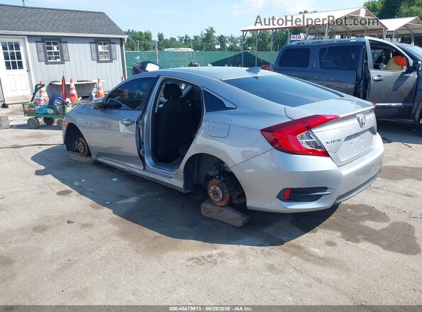 2HGFC2F74JH527801 2018 HONDA CIVIC Silver Trasero izquierdo