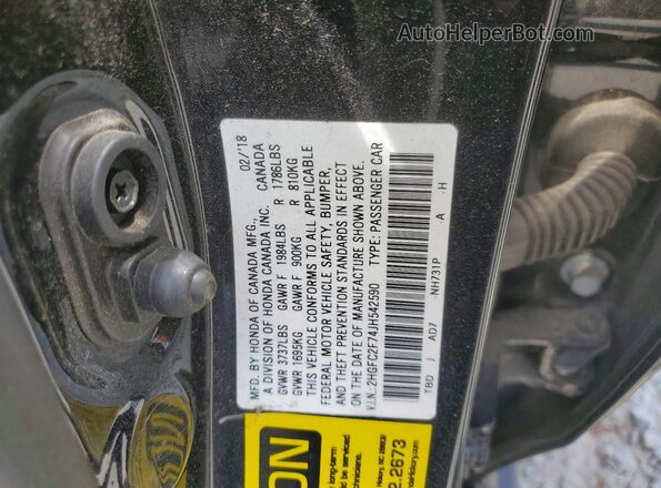 2HGFC2F74JH542590 2018 HONDA CIVIC Black 