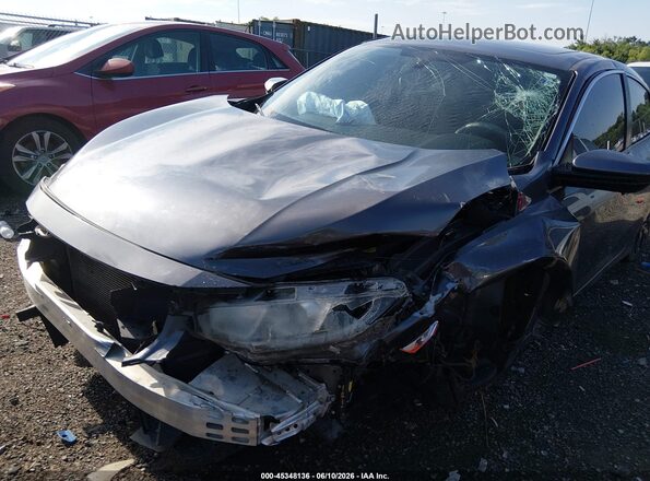 2HGFC2F74JH562161 2018 HONDA CIVIC Gray წინა ხედი