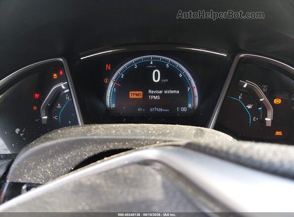 2HGFC2F74JH562161 2018 HONDA CIVIC Gray უკანა სავარძლების ხედი
