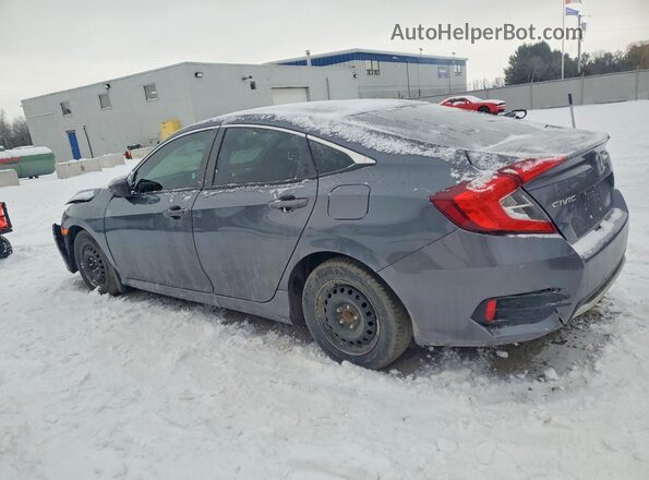2HGFC2F74KH035643 2019 HONDA CIVIC Серый Задняя левая четверть