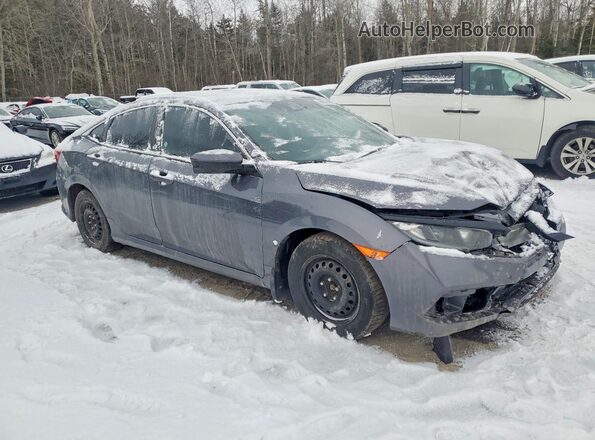 2HGFC2F74KH035643 2019 HONDA CIVIC Серый Передняя правая четверть