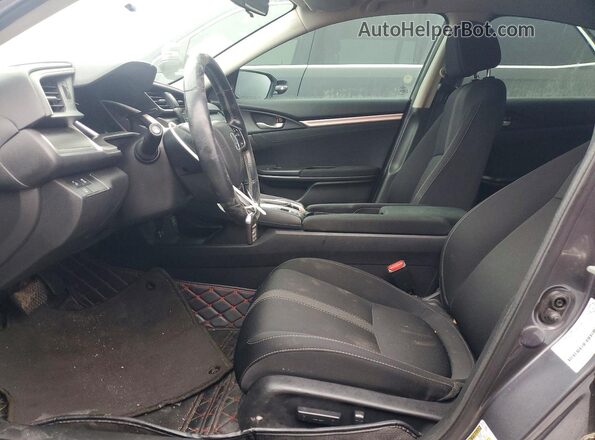 2HGFC2F74KH035643 2019 HONDA CIVIC Серый Вид салона спереди