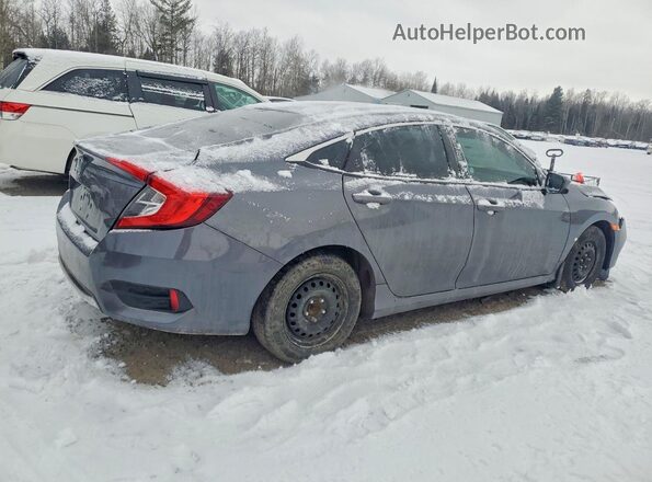 2HGFC2F74KH035643 2019 HONDA CIVIC Серый Задняя правая четверть