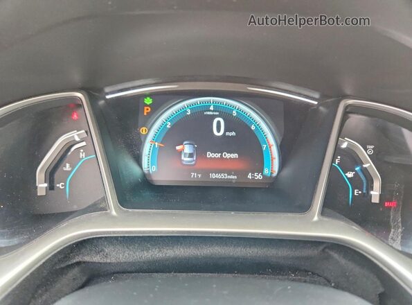 2HGFC2F75GH516878 2016 HONDA CIVIC White ხელსაწყოთა პანელის ხედი