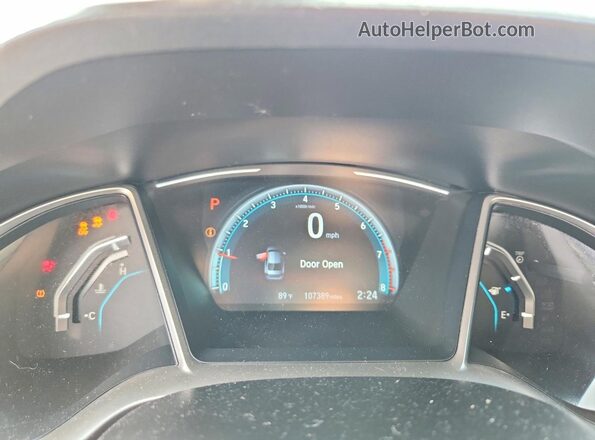 2HGFC2F75HH509091 2017 HONDA CIVIC Gray Widok zestawu wskaźników