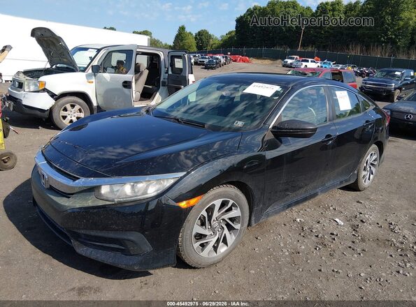 2HGFC2F75HH571347 2017 HONDA CIVIC Black Front left