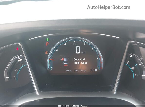 2HGFC2F75JH575310 2018 HONDA CIVIC White Հետևի նստատեղերի տեսք