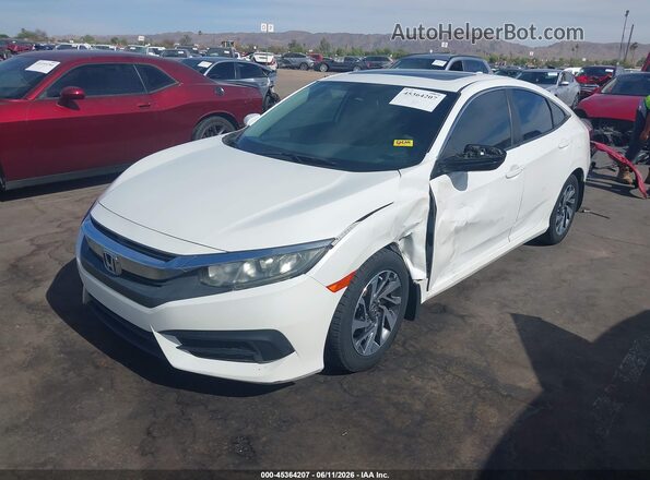 2HGFC2F75JH575310 2018 HONDA CIVIC White Առջևի ձախ երեք քառորդ տեսարան
