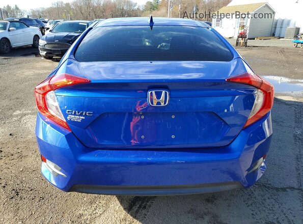 2HGFC2F76HH513554 2017 HONDA CIVIC Blue Вид ззаду
