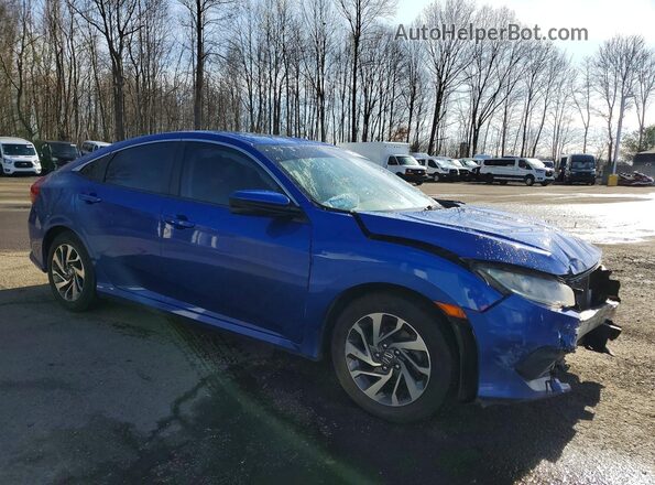 2HGFC2F76HH513554 2017 HONDA CIVIC Blue Передня права чверть
