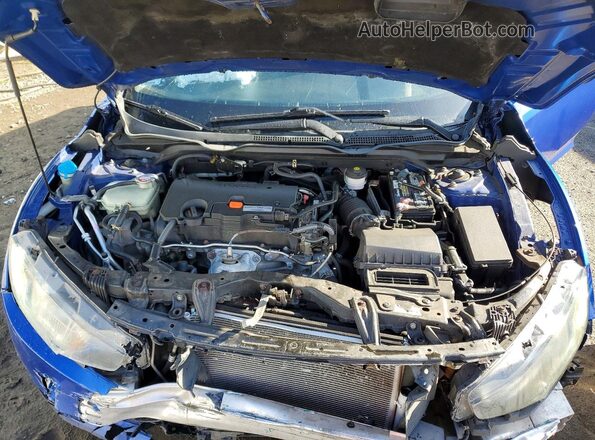 2HGFC2F76HH513554 2017 HONDA CIVIC Blue Вид задньої частини салону