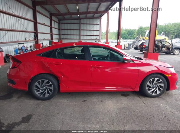 2HGFC2F76HH516292 2017 HONDA CIVIC Red Widok wnętrza z tyłu