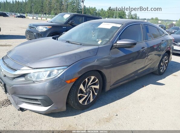2HGFC2F76JH501281 2018 HONDA CIVIC Gray Vista tres cuartos delantera izquierda