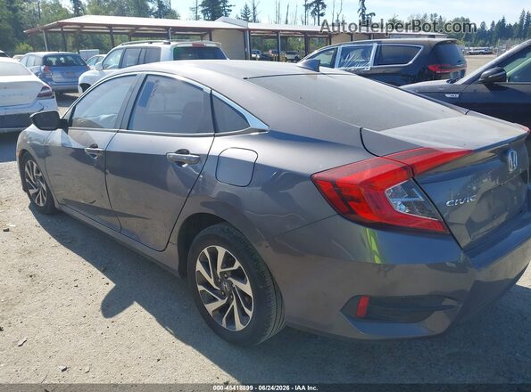 2HGFC2F76JH501281 2018 HONDA CIVIC Gray Trasero izquierdo