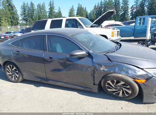 2HGFC2F76JH501281 2018 HONDA CIVIC Gray Vista interior trasera