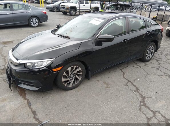 2HGFC2F76JH547841 2018 HONDA CIVIC Black Front left