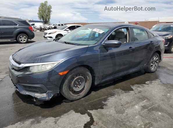 2HGFC2F76JH572982 2018 HONDA CIVIC Синий Вид наклейки с VIN-кодом