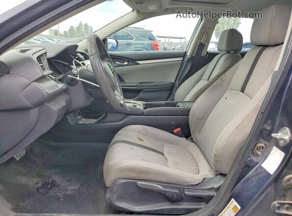 2HGFC2F76JH572982 2018 HONDA CIVIC Синий Вид салона спереди