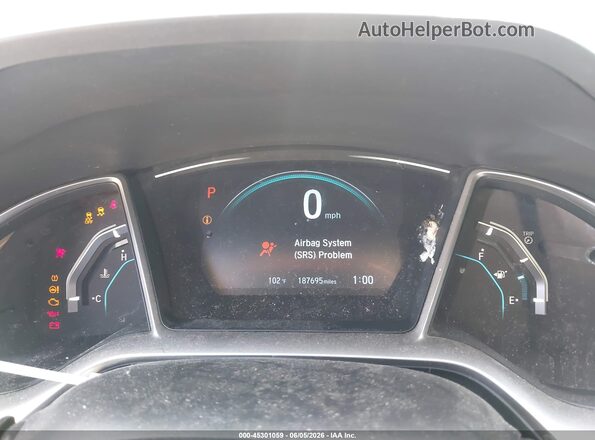 2HGFC2F77GH545749 2016 HONDA CIVIC Gray Հետևի նստատեղերի տեսք
