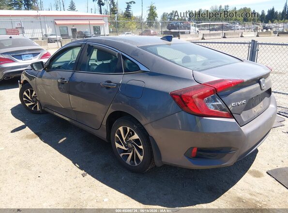 2HGFC2F77JH500849 2018 HONDA CIVIC Серый Задняя левая четверть