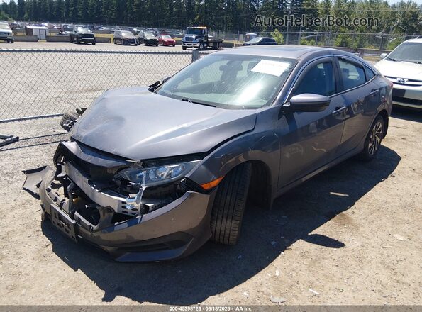 2HGFC2F77JH500849 2018 HONDA CIVIC Серый Передняя левая четверть