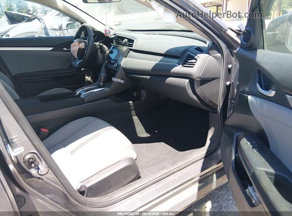2HGFC2F77JH500849 2018 HONDA CIVIC Серый Вид салона спереди