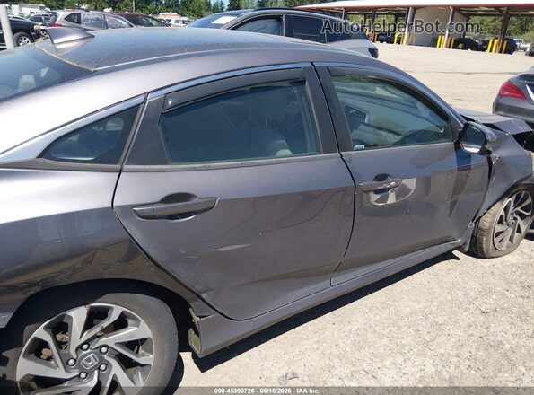 2HGFC2F77JH500849 2018 HONDA CIVIC Серый Вид задней части салона