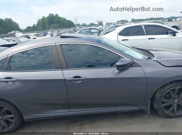2HGFC2F77JH545791 2018 HONDA CIVIC Gray Սալոնի հետևի տեսք
