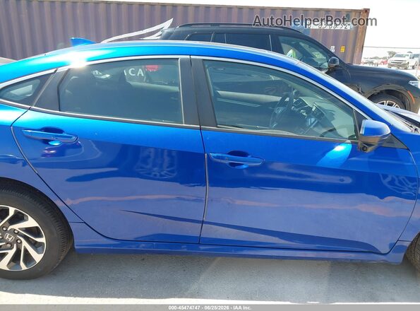 2HGFC2F77JH603981 2018 HONDA CIVIC Blue Սալոնի հետևի տեսք