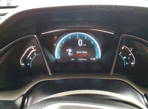 2HGFC2F78GH571227 2016 HONDA CIVIC Gray Սարքավորումների վահանակի տեսք