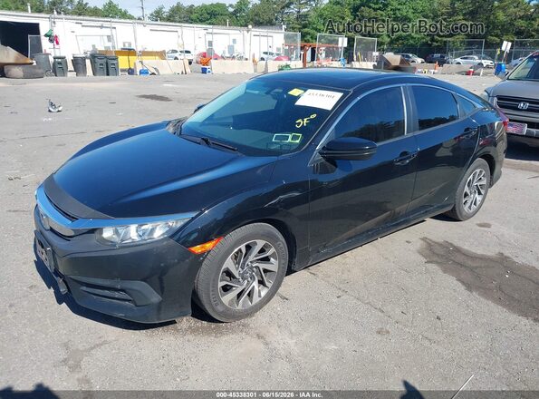 2HGFC2F78GH571597 2016 HONDA CIVIC Black Առջևի ձախ երեք քառորդ տեսարան