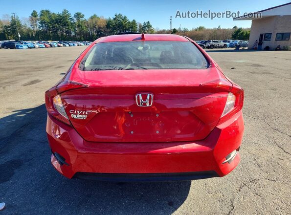 2HGFC2F78JH538509 2018 HONDA CIVIC Red უკანა ხედი