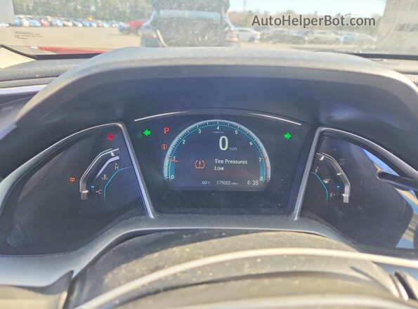2HGFC2F78JH538509 2018 HONDA CIVIC Red ხელსაწყოთა პანელის ხედი