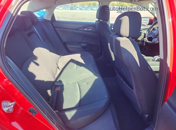 2HGFC2F78JH538509 2018 HONDA CIVIC Red უკანა სავარძლების ხედი