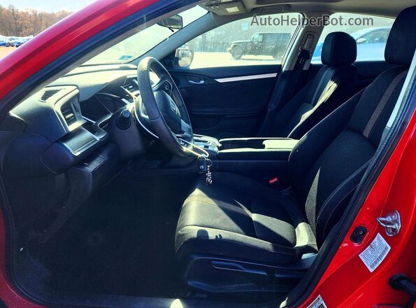 2HGFC2F78JH538509 2018 HONDA CIVIC Red წინა სალონის ხედი