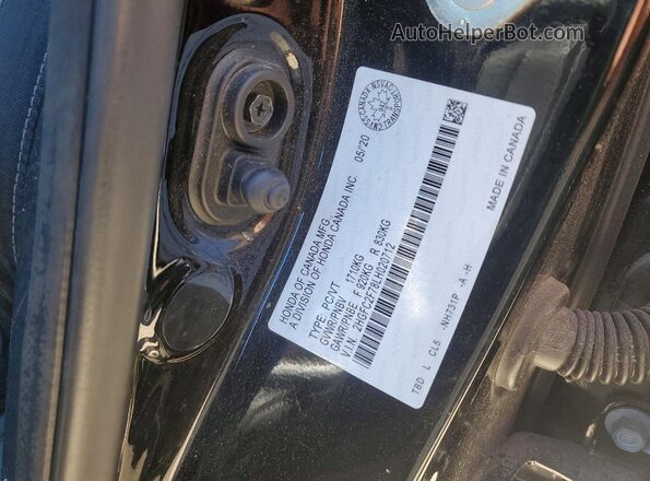 2HGFC2F78LH020712 2020 HONDA CIVIC Black Widok komory silnika
