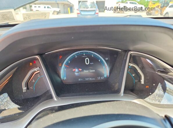 2HGFC2F79JH514543 2018 HONDA CIVIC Black Widok zestawu wskaźników