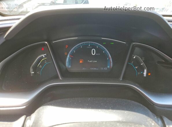 2HGFC2F79LH014028 2020 HONDA CIVIC Black Vista del cuadro de instrumentos
