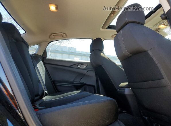2HGFC2F79LH014028 2020 HONDA CIVIC Black Vista de los asientos traseros