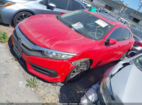 2HGFC2F7XGH547351 2016 HONDA CIVIC Красный Передняя левая четверть