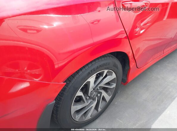 2HGFC2F7XGH547351 2016 HONDA CIVIC Красный Вид щитка приборов