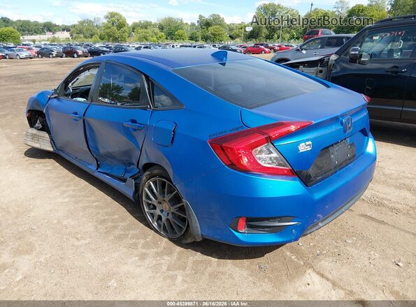 2HGFC2F7XHH511211 2017 HONDA CIVIC Blue Задня ліва чверть
