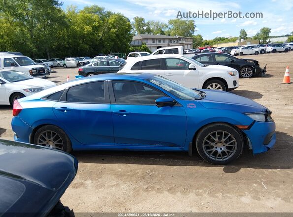 2HGFC2F7XHH511211 2017 HONDA CIVIC Blue Вид задньої частини салону
