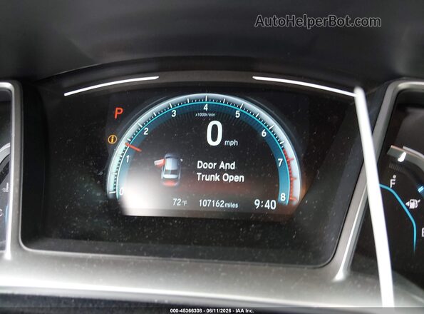 2HGFC2F7XHH517915 2017 HONDA CIVIC Gray Widok tylnych siedzeń