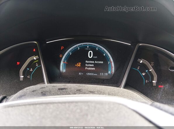 2HGFC2F7XJH506290 2018 HONDA CIVIC Blue Widok tylnych siedzeń