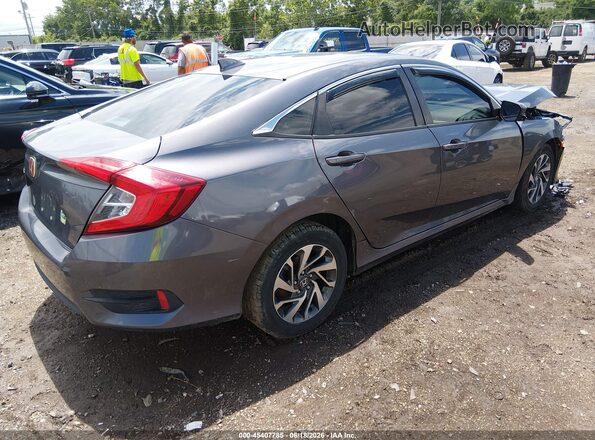 2HGFC2F7XJH525017 2018 HONDA CIVIC Gray Trasero derecho