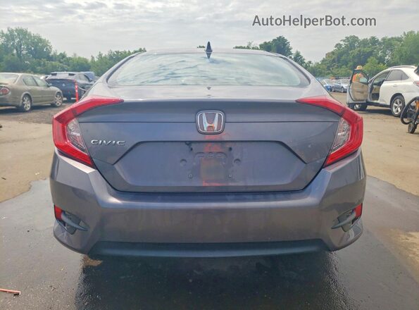 2HGFC2F7XJH579675 2018 HONDA CIVIC Gray Вид ззаду