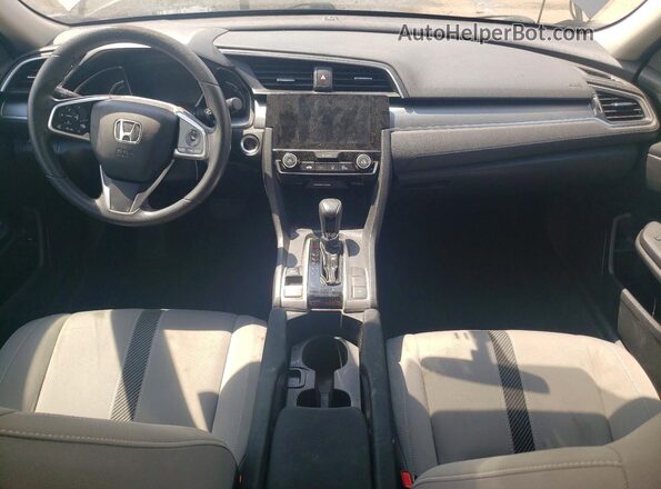 2HGFC2F7XJH579675 2018 HONDA CIVIC Gray Вид панелі приладів